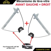 Fensterheber Vorne Links Und Rechts FüR Peugeot 407 SW - 9221.Q6 9222.Q4
