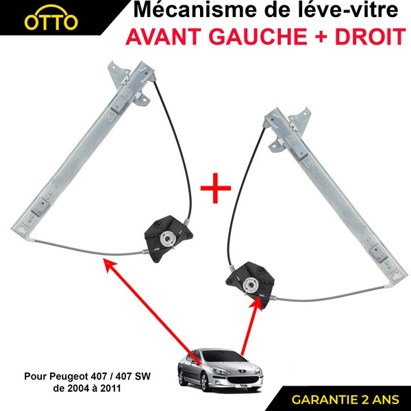 Fensterheber Vorne Links Und Rechts FüR Peugeot 407 SW - 9221.Q6 9222.Q4-image