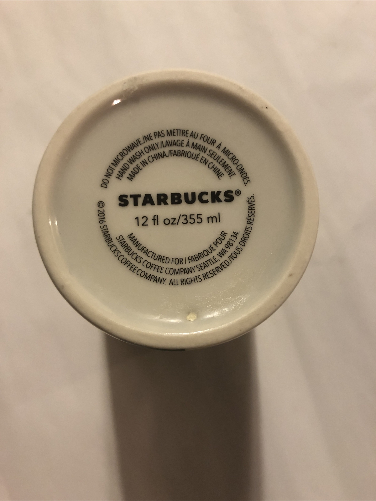 Starbucks Ceramic Tumbler Word Search Double Wall Crossword Coffee Mug 12 Oz eBay