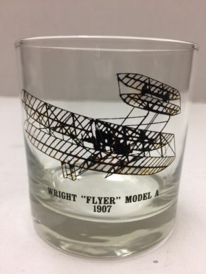 Unbranded Wright Flyer Model A 1907 Collectible Whiskey Glass A 030JL ...
