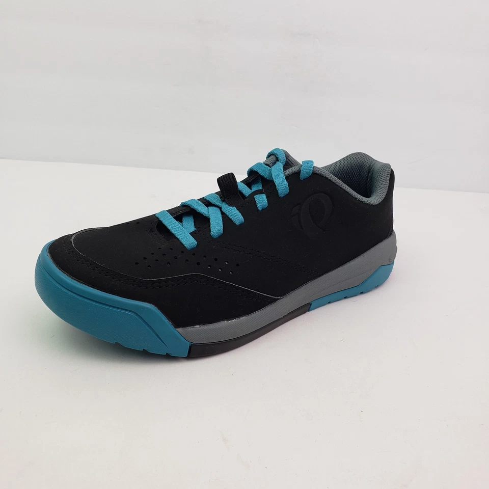 Zapatos planos de bicicleta de montaña Pearl iZumi X-Alp Flow para mujer talla EU 36 US 5 negro verde azulado Foto 2 de 4