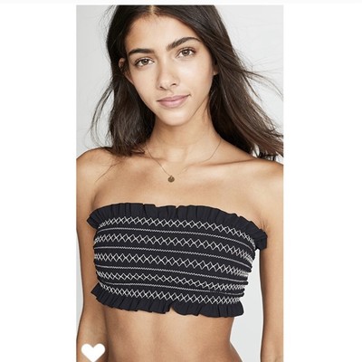 tory burch smocked tube top