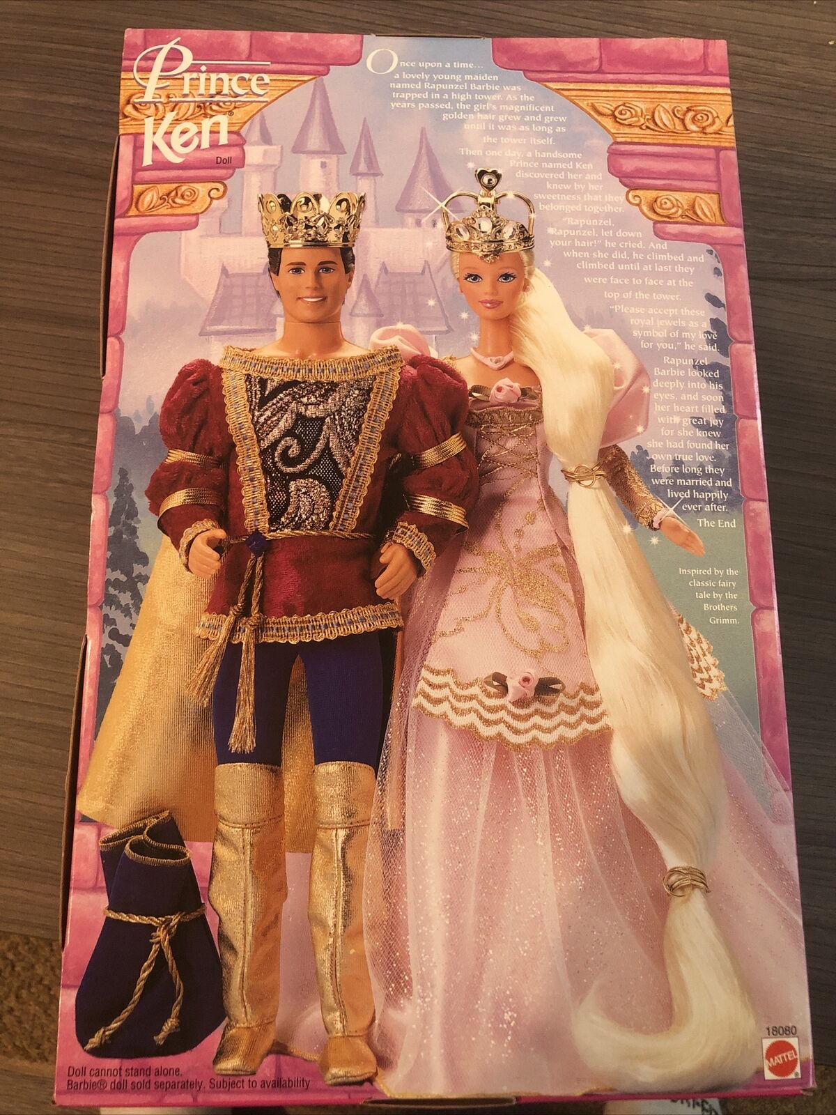 Mattel Prince Ken for Rapunzel Barbie 1997 #18080 By Mattel