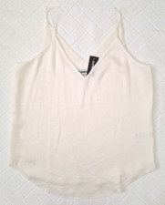 NWT Women  s Express Cream Color Spaghetti Strap Cami Tank Top Size- Small Petite