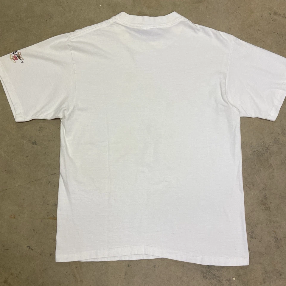 Camiseta de Colección Años 90 Queens Never Make Bargains Lewis Carroll Arte Talla Grande Foto 2 de 4