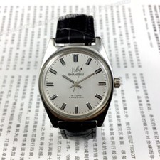 Vintage Shanghai 7120 Hand Wind Mechanical Watch Index Markers Original Stock