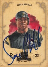JOSE CASTILLO PITTSBURGH PIRATES SIGNED CARD SAN FRANCISCO GIANTS HOUSTON ASTROS