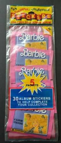 Vintage Barbie - Panini Album Stickers - Set of 5 packs in retail packaging - Afbeelding 1 van 3