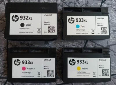 Original HP 932XL Black, HP 933XL Cyan Magenta Yellow Tintenpatronen