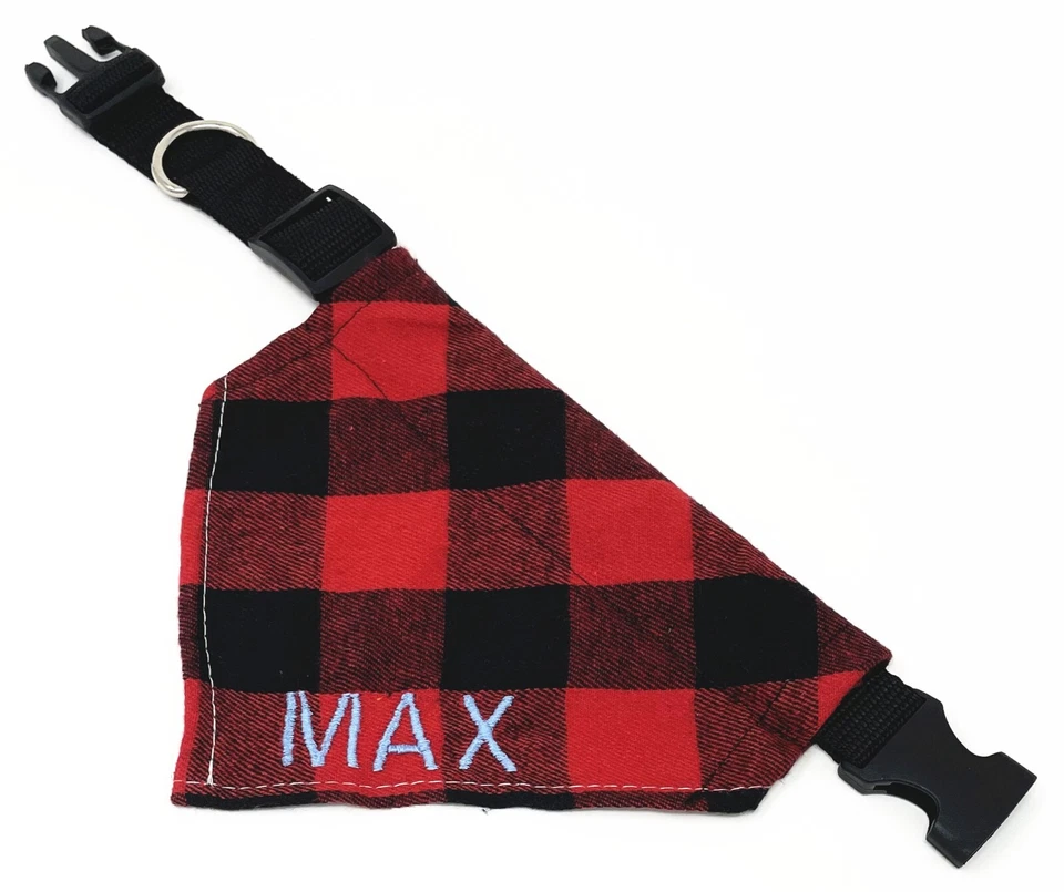 Mascota Perro Gato Collar con Bandana Bufanda Pañuelo Corbata en Ajuste Bordado Foto 3 de 4