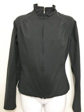 Lucy S Black Long-Sleeve Jacket Full Zip Athleisure