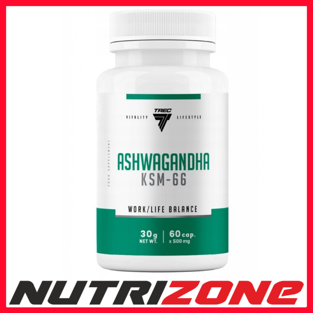 Trec Nutrition Ashwagandha KSM-66 500mg Energy Support - 60 caps
