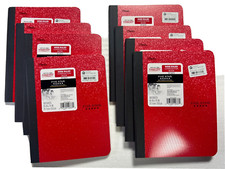 8 RED MEAD FIVE START Composition Notebook College RULED 100 Sheet 8 PCS NEW 