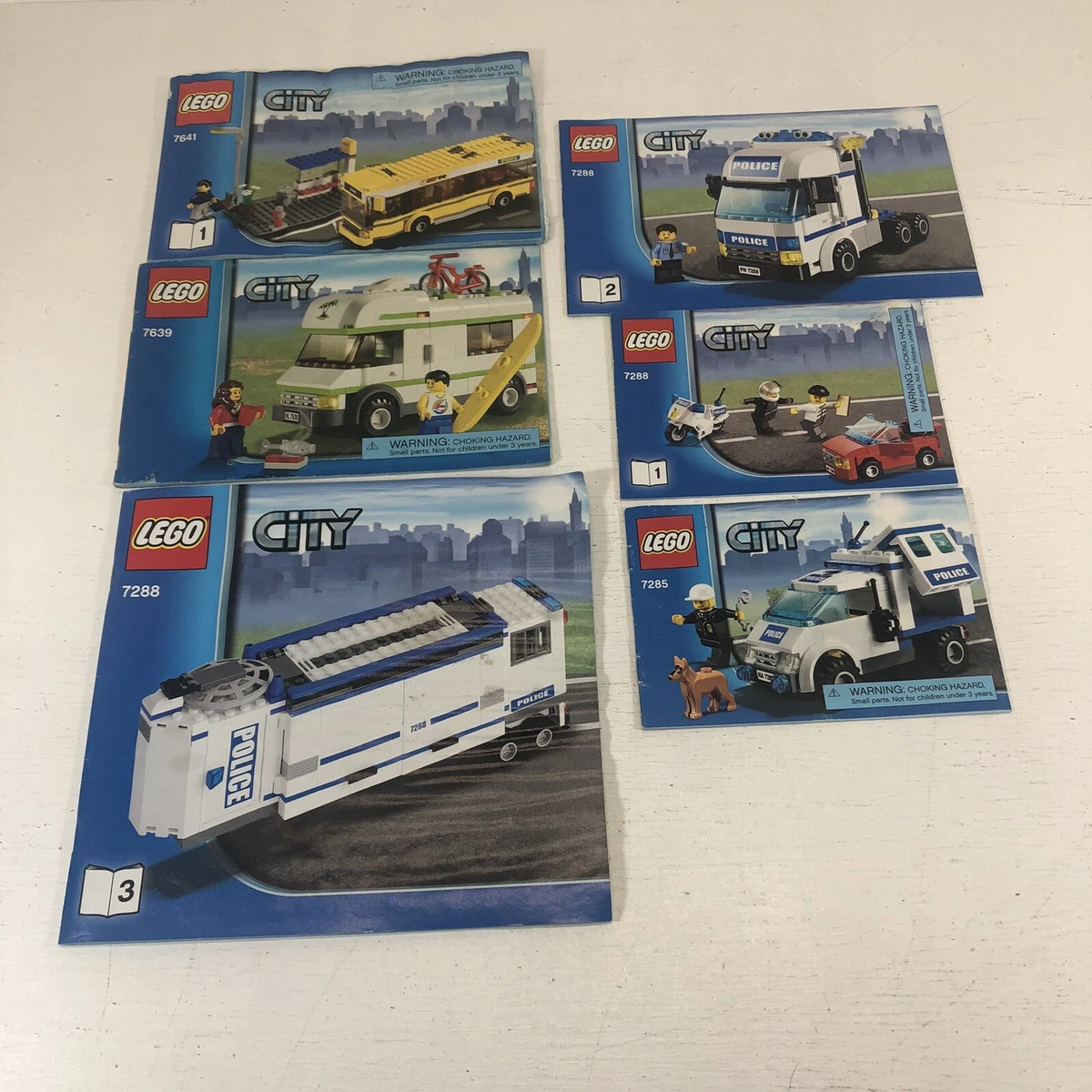 Lego Manual Instruction 6 Book LOT City 7285 7288 7639 7641 | EBay