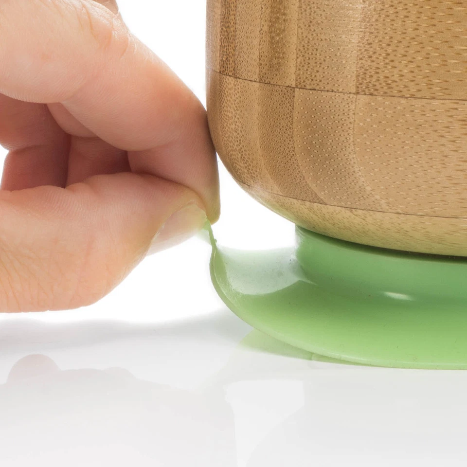 Baby Babyschale aus Bambus - Bambusschale Kinder Breischale Schüssel m. Saugnapf - Bild 3 von 4