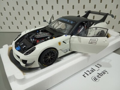 Hotwheels Elite 1/18 Ferrari 599XX EVO #2 White BCJ92 | eBay