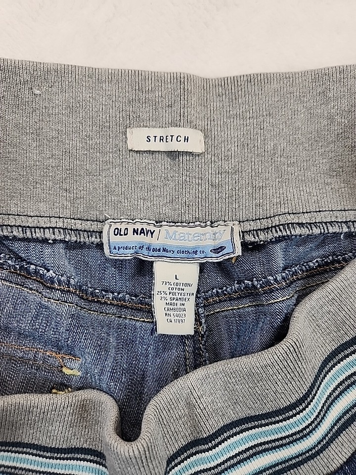 Jean Capri Maternity Motherhood Taille XL - Occasion Très Bon état, Coupe Cropped