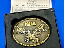 NRA Golden Eagles National Rifle Association 2014 Commemorative Belt Buckle