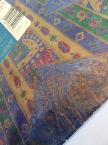 Vtg Forget Me Not American Greetings Fathers Day Gift Wrap Paper Ornate Paisley - Picture 4 of 4