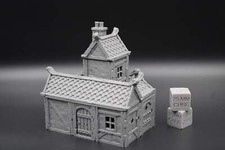 Tabletop Terrain Plaster Cob House 3of19 Town City Dnd RPG wargame skirmish 28-3