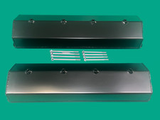 Chevy Fabricated Black Aluminum Valve Covers Center Bolt Vortec 305 5.0 350 5.7 Chevy Fabricated Black Aluminum Valve Covers Center Bolt Vortec 305 5.0 350 5.7