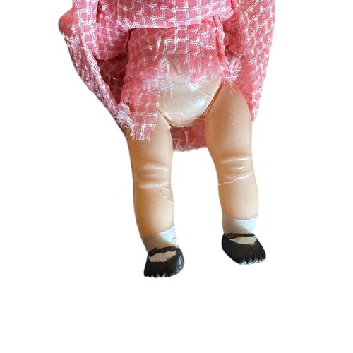 Vintage Celluloid Plastic Doll With Sleepy Eyes - Picture 4 of 6