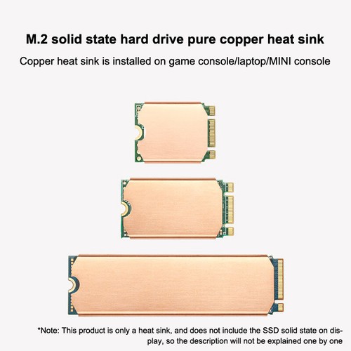 1Set M.2 NVME 2280 2242 2230 SSD Heatsink PS5 Radiator Solid State Drives Co _we - Photo 7/16