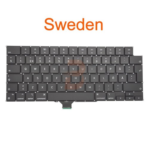 New For Macbook Pro M1 Max 14" 16" A2485 A2442 Sweden Keyboard 2021 Year