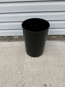 DUK IT Self Extinguishing Garbage Receptacle Trash Can Black 15” Plastic USA