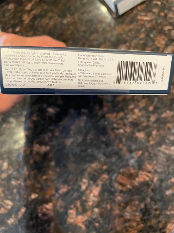 Nuevo Fitbit Ionic Sport Accesorio Banda/P Pulsera Azul L/G O Negro S/P NUEVO SELLADO Foto 4 de 4