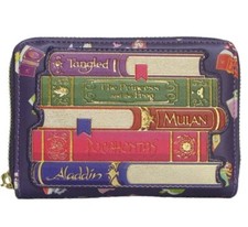 Loungefly DISNEY Princess Books AOP Faux Leather Zip Around Wallet WDWA1578