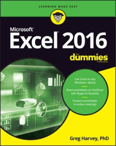 Greg Harvey Excel 2016 For Dummies (Tascabile)
