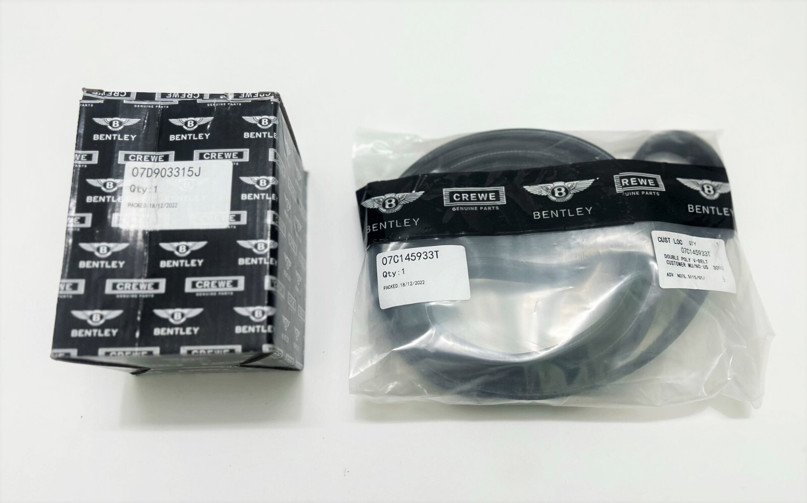 Bentley Continental Gt Gtc & Flying Spur Ribbed Belt Tensioner With V-Belt