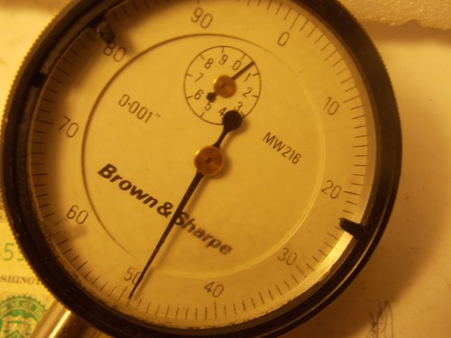 Tesa Brown & Sharpe MW 216 0-100 Dial Indicator 0.001 Accuracy Lug Back 1.0" - Picture 3 of 8