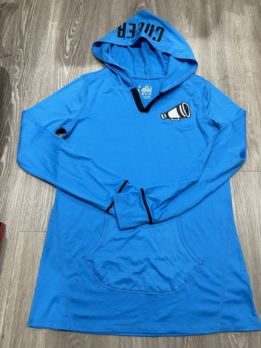 Justice Hoodie Girls Size 18 Blue Hooded Pullover  Cheer CHEERLEADER Nwt - Bild 1 von 2