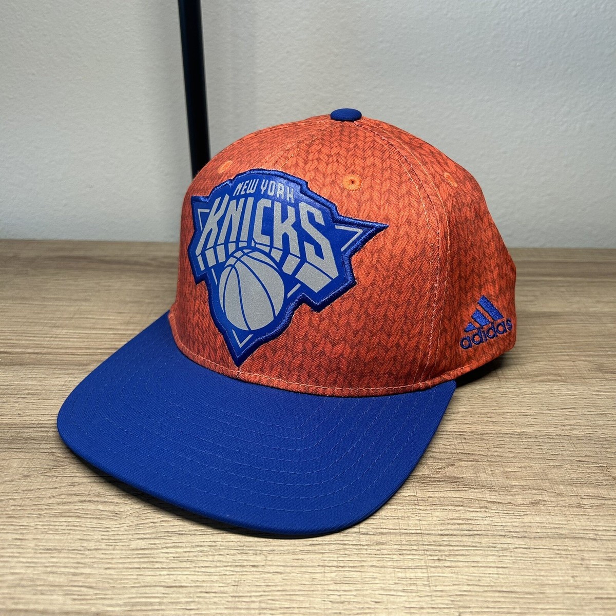 New York Knicks NBA Adidas Adjustable Snapback Hat Basketball Cap Blue  Orange