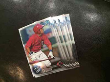 2016 Bowman BCP140 Chris Bostick 9 count all chrome lot Washington Nationals