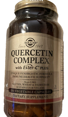 Solgar Quercetin Complex with Ester-C Plus, 100 Vegetable Capsules,