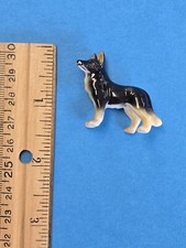 Vintage Miniature Bone China German Shepherd Dog Figurine