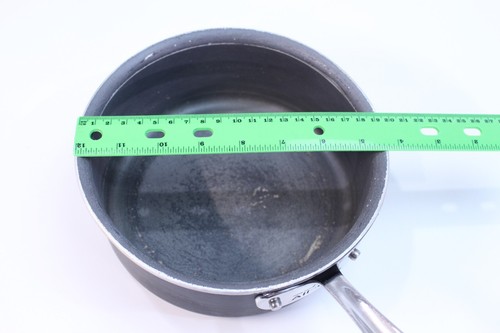 Lote de utensilios de cocina todo revestido conjunto olla paquete aluminio antiadherente 2 y 3 cuartos con tapa negro - Imagen 14 de 24