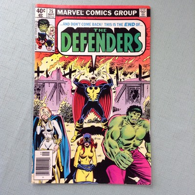 The Defenders #75 Comic Book Hulk Nighthawk 1979 Marvel Comic Bronze Age
