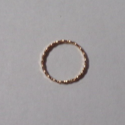 Nuevo Anillo Estilo Trenza Tono Dorado - Talla 5.75 - Imagen 2 de 2