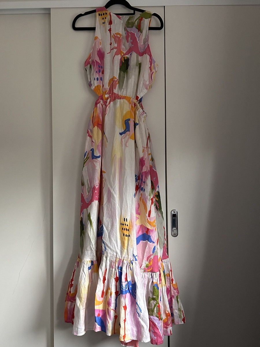 leo lin carousel dress Leo Lin Cut Out Carousel Dress Size 10