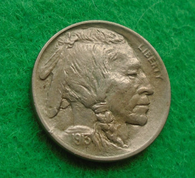 1913 P Büffelnickel Typ 1, schön hochwertig (N-53)