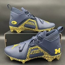 Nike Air Jordan Alpha Menace Pro 3 Promo Michigan Wolverines DH3368 403 Sz 13