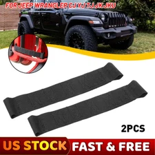 Black Door Limiting Check Strap Firm for Jeep Wrangler CJ YJ TJ JK & Unlimited