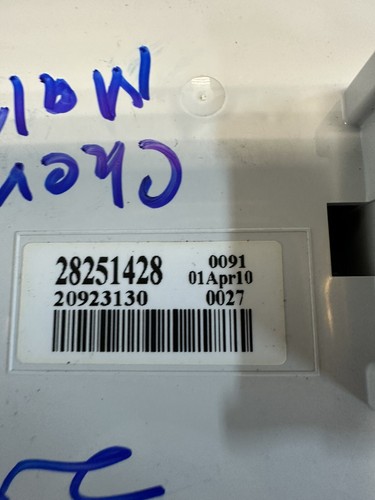 2008 2009 2010 2011 2012 CHEVROLET MALIBU HEATER A/C Control OEM 28251428 - Picture 3 of 5