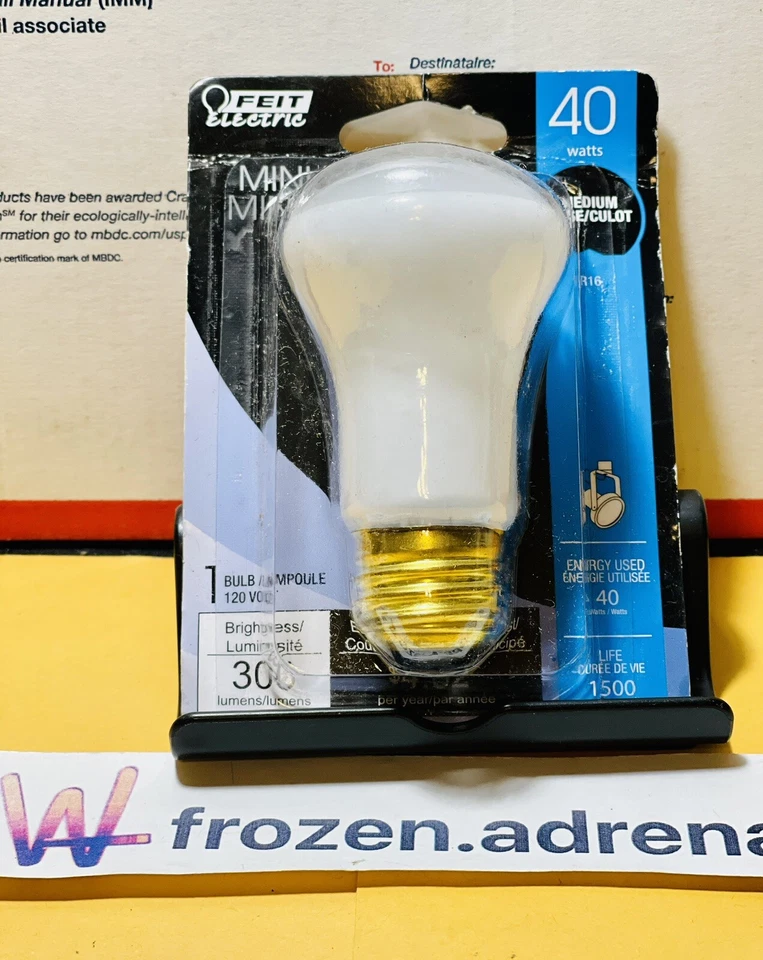 🔥(2) FEIT ELECTRIC 40W R16 MINI REFLECTOR Bulb ✅ MEDIUM BASE ✅ FREE SHIP🇺🇸✈️ - Image 2 of 4