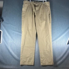Dockers Men Chino Pants Beige Smart360Flex Slim Fit Comfort Size 36 Cotton Blend