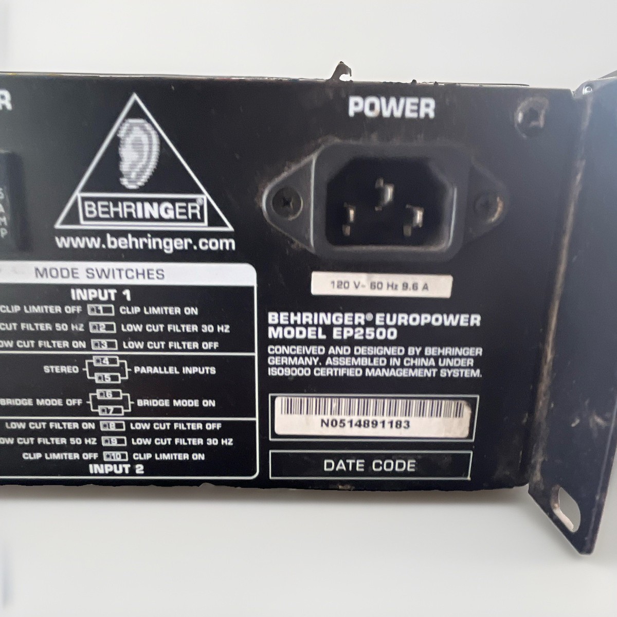 Behringer EP2500 Car Amplifier for sale online | eBay
